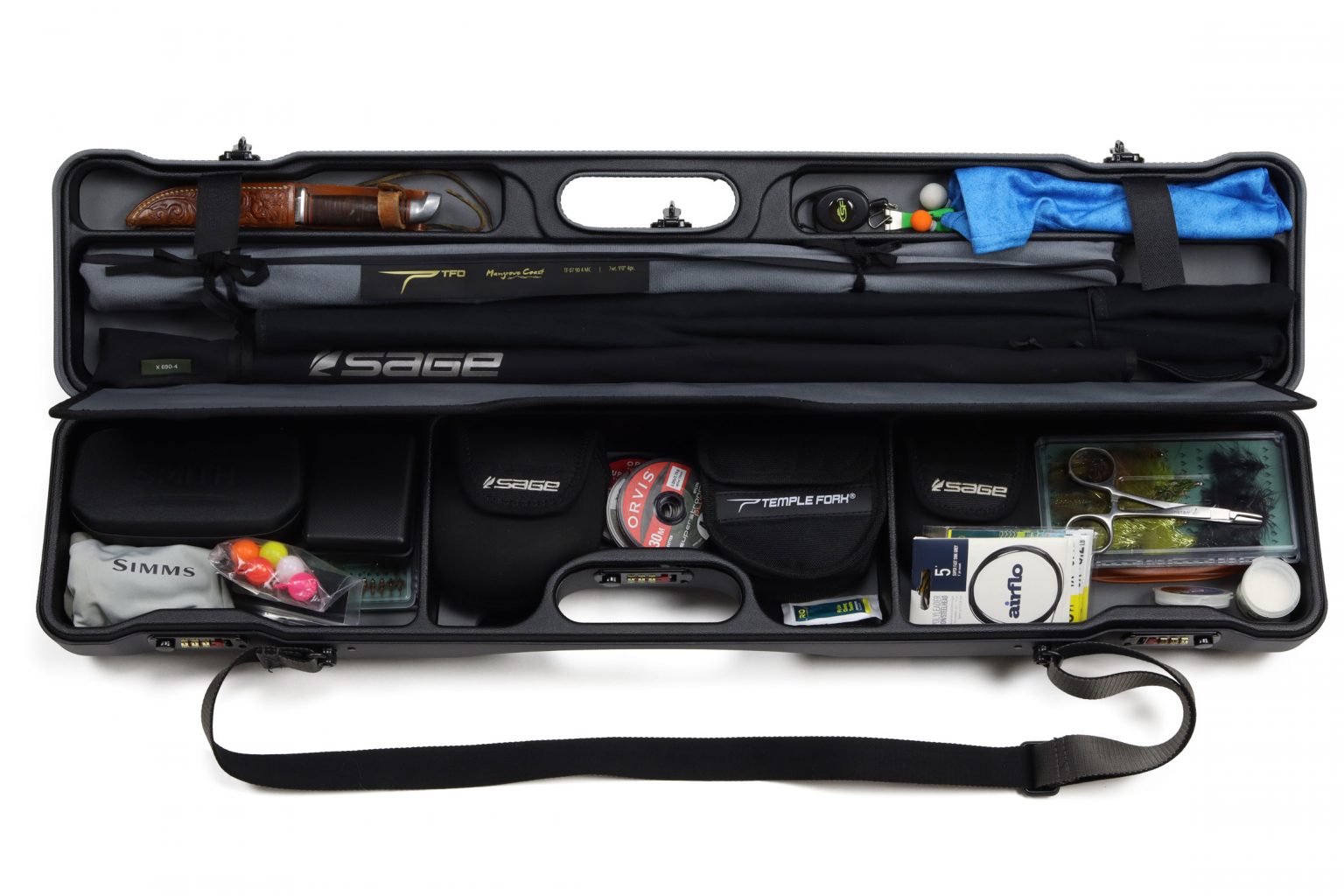 Sea Run Riffle QR Fly Fishing Rod Reel Case