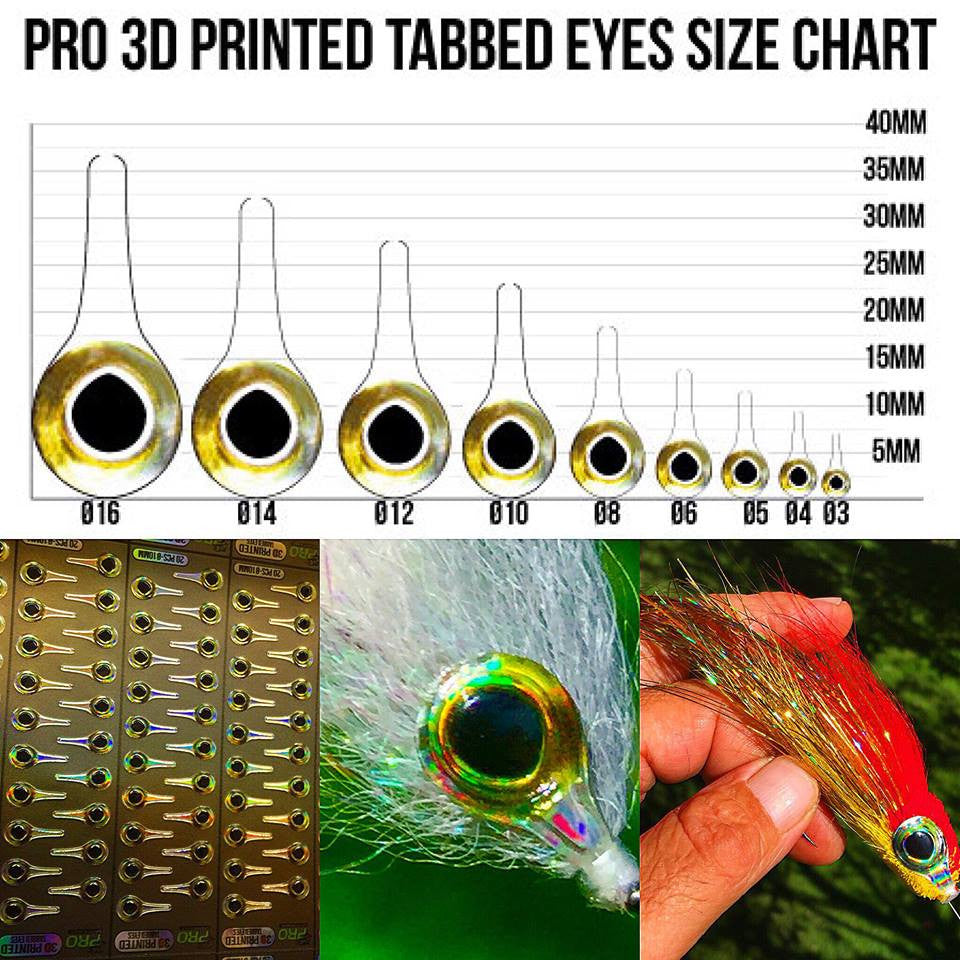 Pro Sportfisher 3D Tabbed Eyes