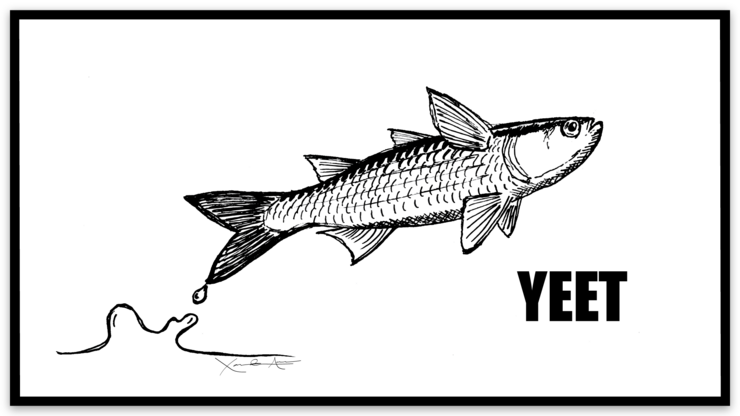 Yeet Mullet Sticker