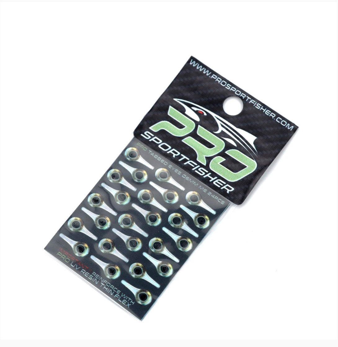Pro sport fisher tabbed eyes
