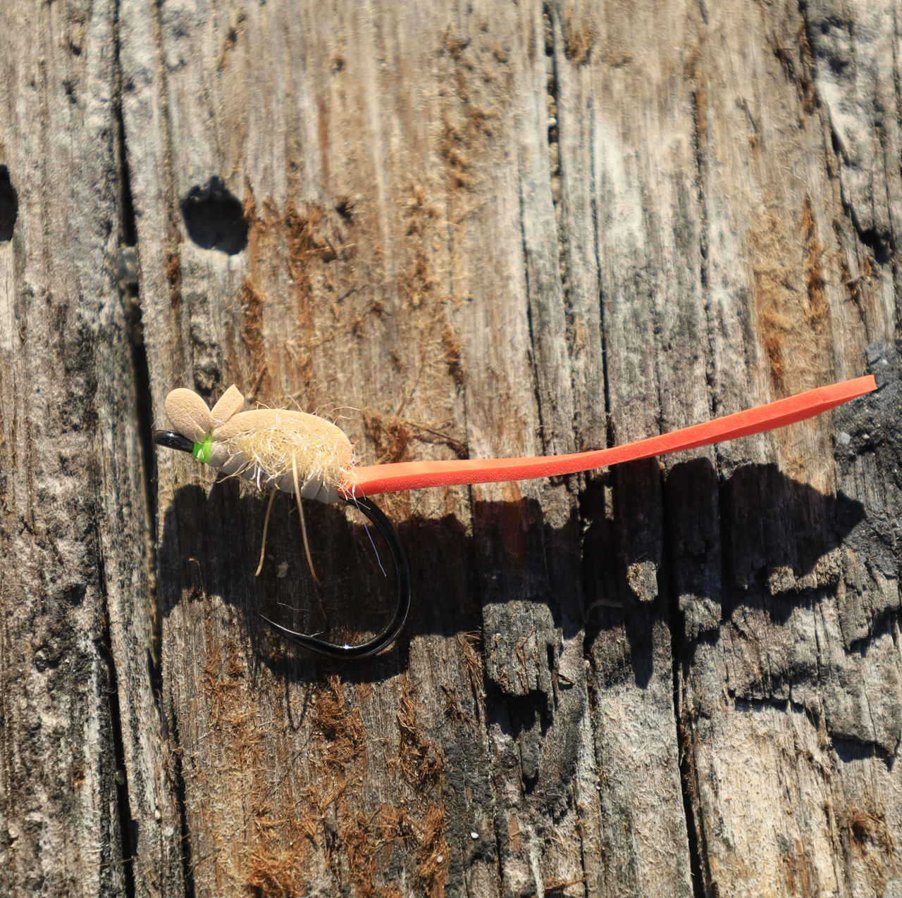 TF Ocho de Mayo Tarpon Worms - Tan/Red