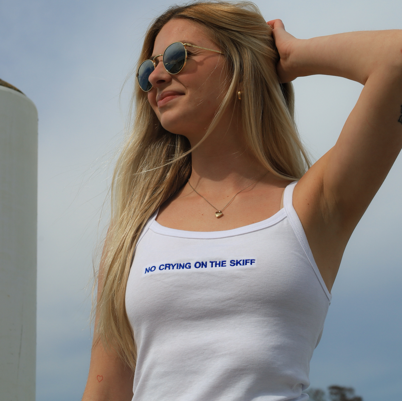 No Crying on the Skiff Tank