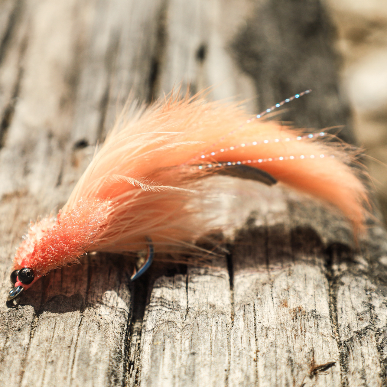 CW Tarpon Toad w/ rabbit tail (Peach)