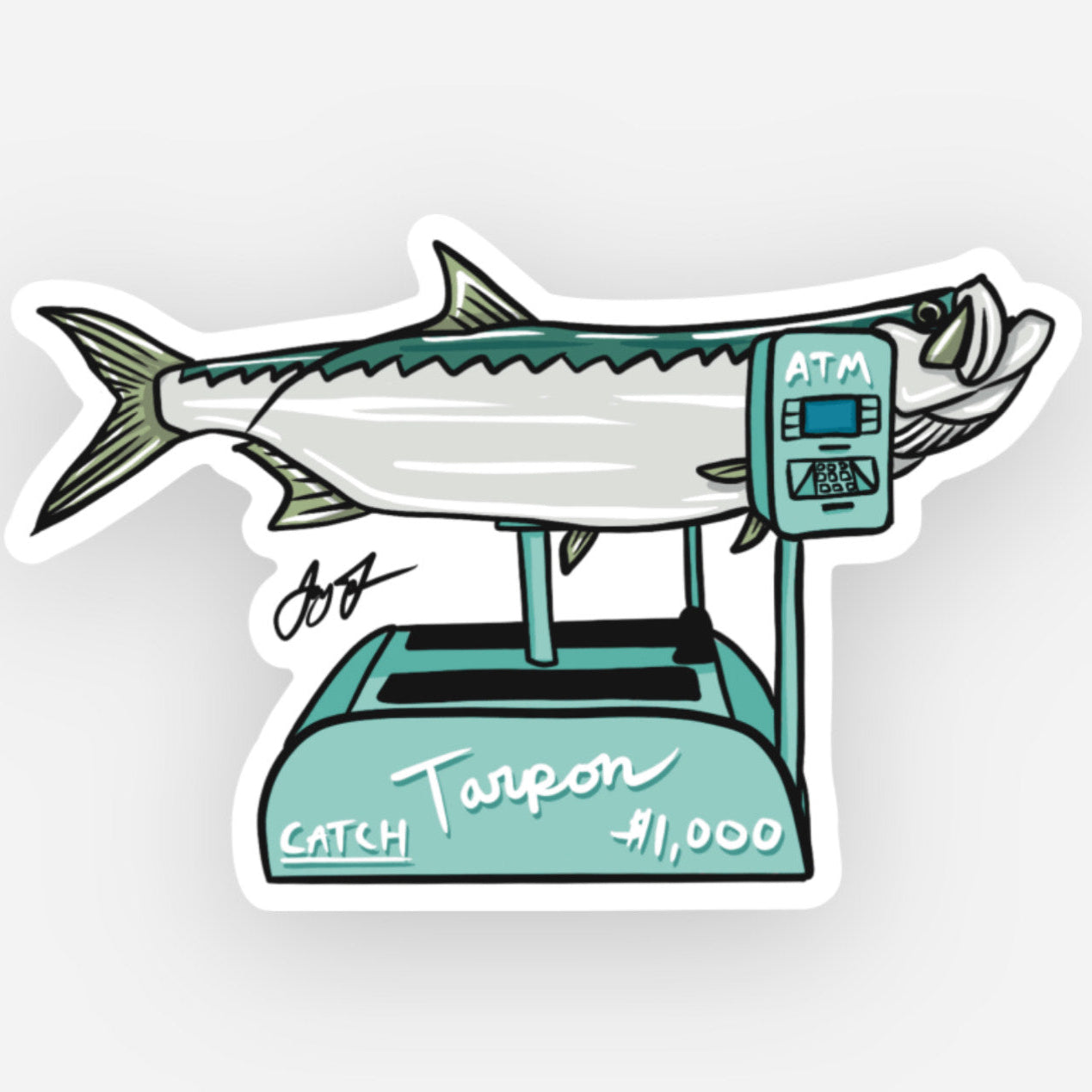 Tarpon Ride Sticker