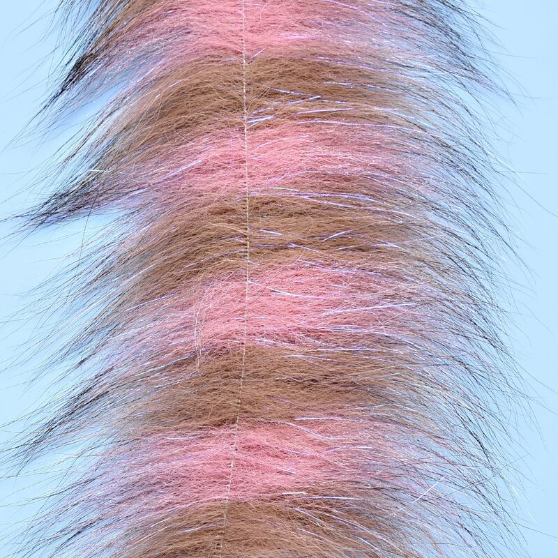 EP Sommerlatte's Grizzly Foxy Brush 3 inch Wide Tan/Pink