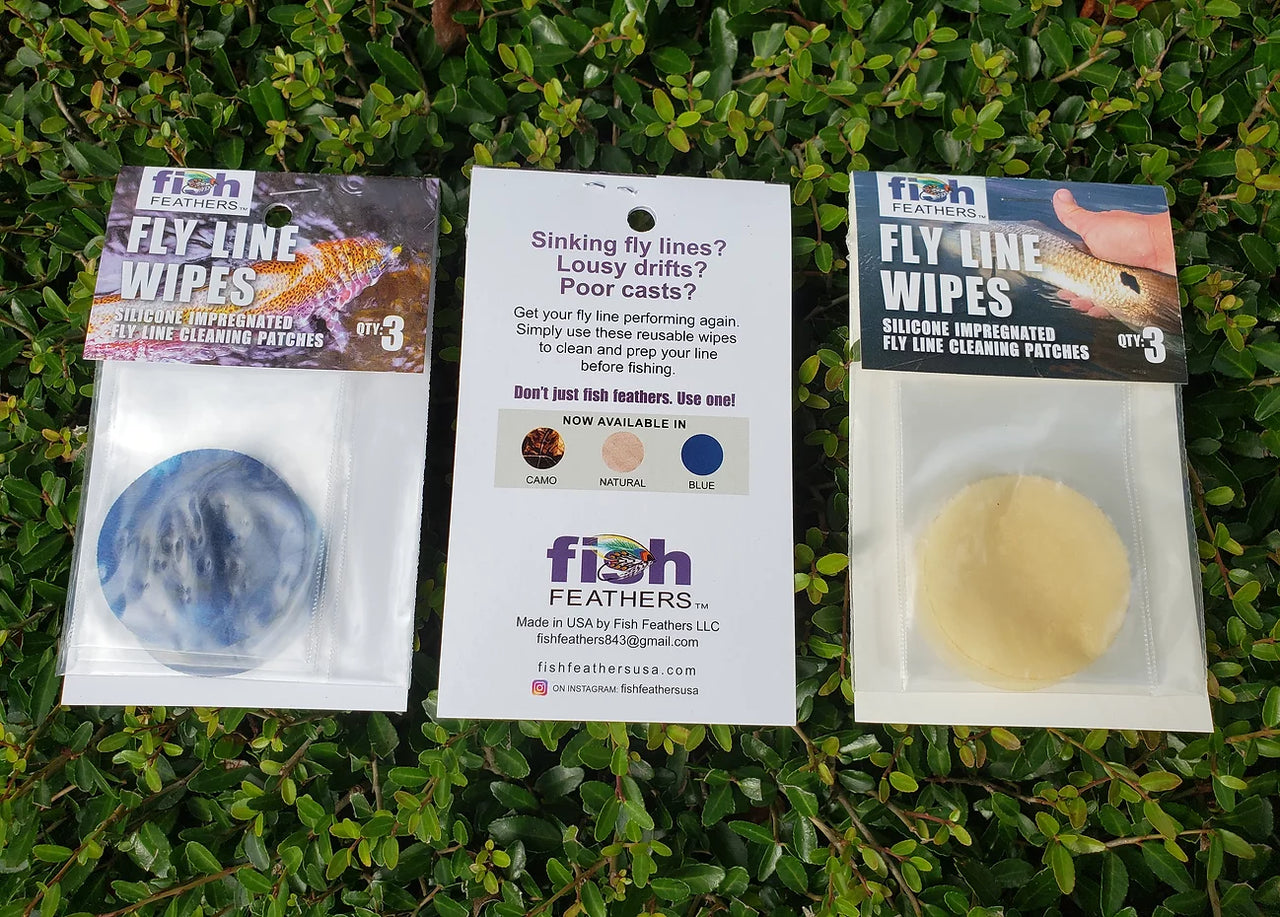 Fish Feathers Fly Line Wipes